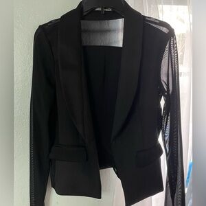 Black evening blazer